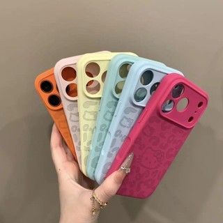 Ốp điện thoại di động in hình mèo silicon lỏng dễ thương cho iPhone17 16 15 14 13 12 11 Pro Max bảo vệ camera chống sốc chống rơi mặt sau mềm