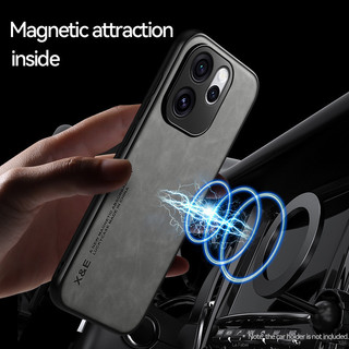 Vỏ Ô Tô Da Từ Tính Cho OPPO Reno 15 14 Pro Max F OPPOReno15 ProMax 5G Giá Đỡ Điện Thoại Thời Trang Bảo Vệ Cặp Đôi Ốp Lưng Chống Sốc