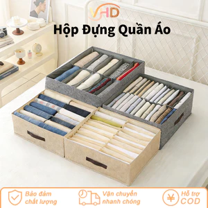 Hộp Đựng Quần Áo Bằng Vải 10/16 Ngăn - Khung Cứng Chắc Chắn, Đa Năng Gấp Gọn Tiện Lợi, Tiết Kiệm Diện Tích