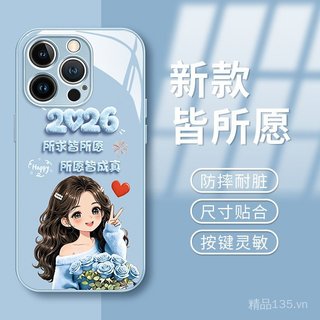 Tất Cả Những Điều Ước Thích Hợp Cho 17 Vỏ Điện Thoại iphone15promax Thủy Tinh Lỏng 16 Dễ Thương 14 Phong Cách Mới