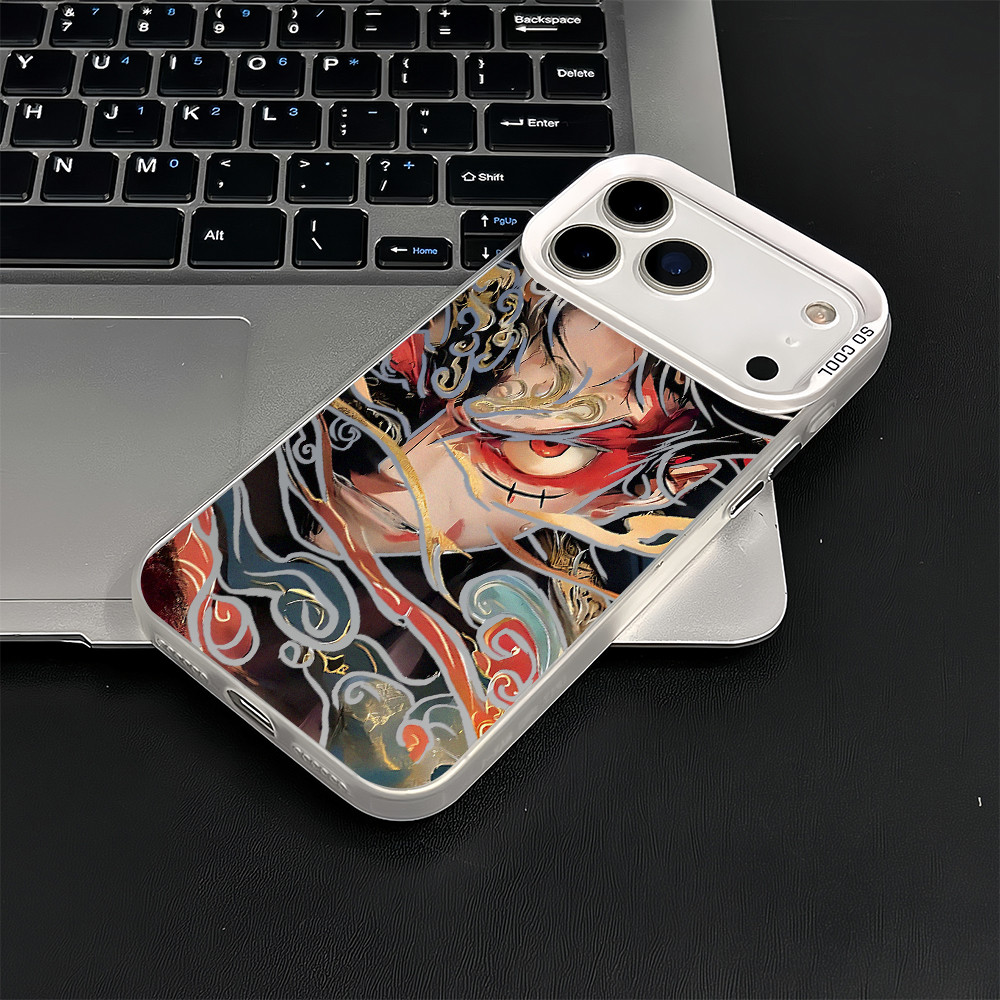 Dành Cho iPhone 17 Pro Max 16 Pro / 15 14 13 One Piece Luffy Của Kanagawa Micro Frosted Ốp Điện Thoại iPhone 12 11 X Xr 7 8 SE Vỏ iPhone Chống Sốc