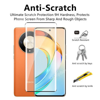 Bảo Vệ Màn Hình Cho Honor X9c Smart X9b X9a 5G 2023 Cong Full Cover Kính Cường Lực HD Clear View Scratch 9H Độ Cứng Chống Trầy Xước Phim Bảo Vệ