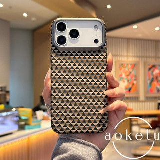 Thích hợp cho vỏ điện thoại Apple 17promax với họa tiết Kevlar, Apple 16 nhẹ chống rơi iPhone 15pro / 14 / 13 bao gồm tất cả vỏ cứng tản nhiệt