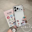 Sáng tạo cửa sổ lớn TPU hình tròn mỏng DIY hình con chó con dán vỏ điện thoại thích hợp cho iPhone 11 12 13 14 15 16 17 Pro max mờ bao gồm tất cả vỏ chống rơi