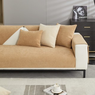 Hàng sẵn có Vận chuyển nhanh Chenille Sofa Đệm Bốn mùa Đa năng Đơn giản Hiện đại Sofa Bao gồm tất cả Mùa xuân Thu Sofa Đệm Chống trượt Cảm giác cao cấp 01