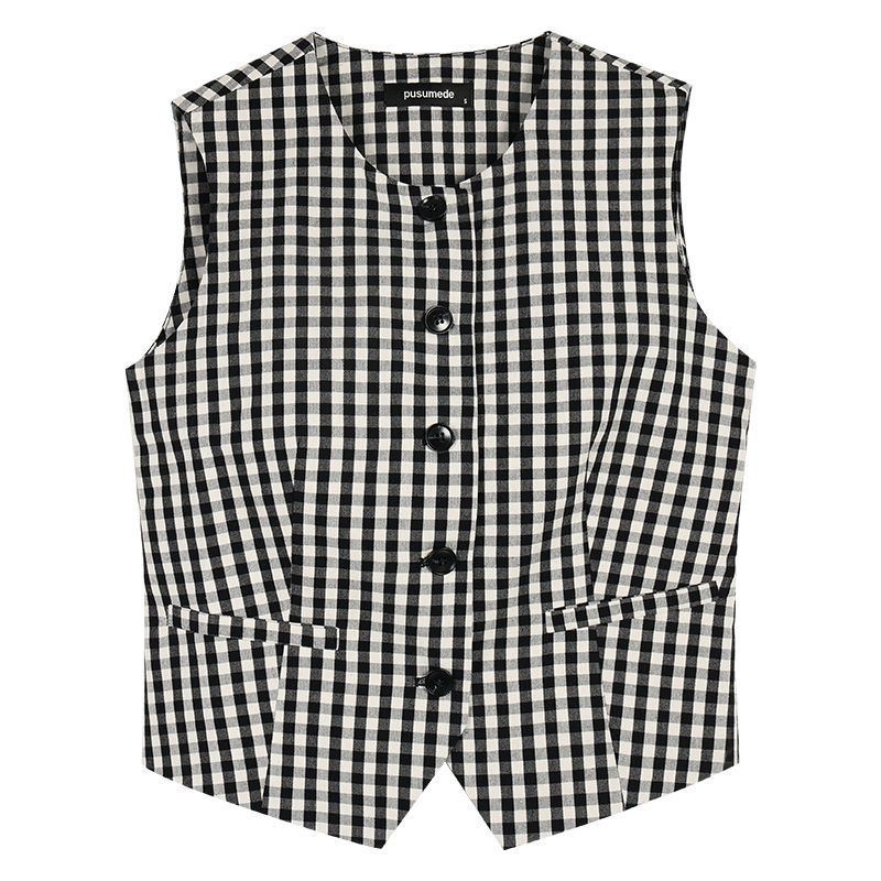 Áo vest kẻ sọc cổ điển Hàn Quốc mỏng nhẹ, phù hợp mùa hè dành cho nữ