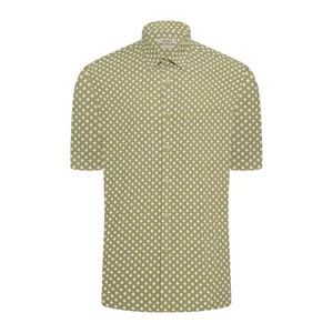 Áo sơ mi tay ngắn vạt ngang VIETTIEN SMART CASUAL vải Hoa hồng form REGULAR VT00000552