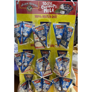 Nước Cốt Dừa Nguyên Chất Ayam Brand 65ml - Thơm Ngon, Tiện Lợi