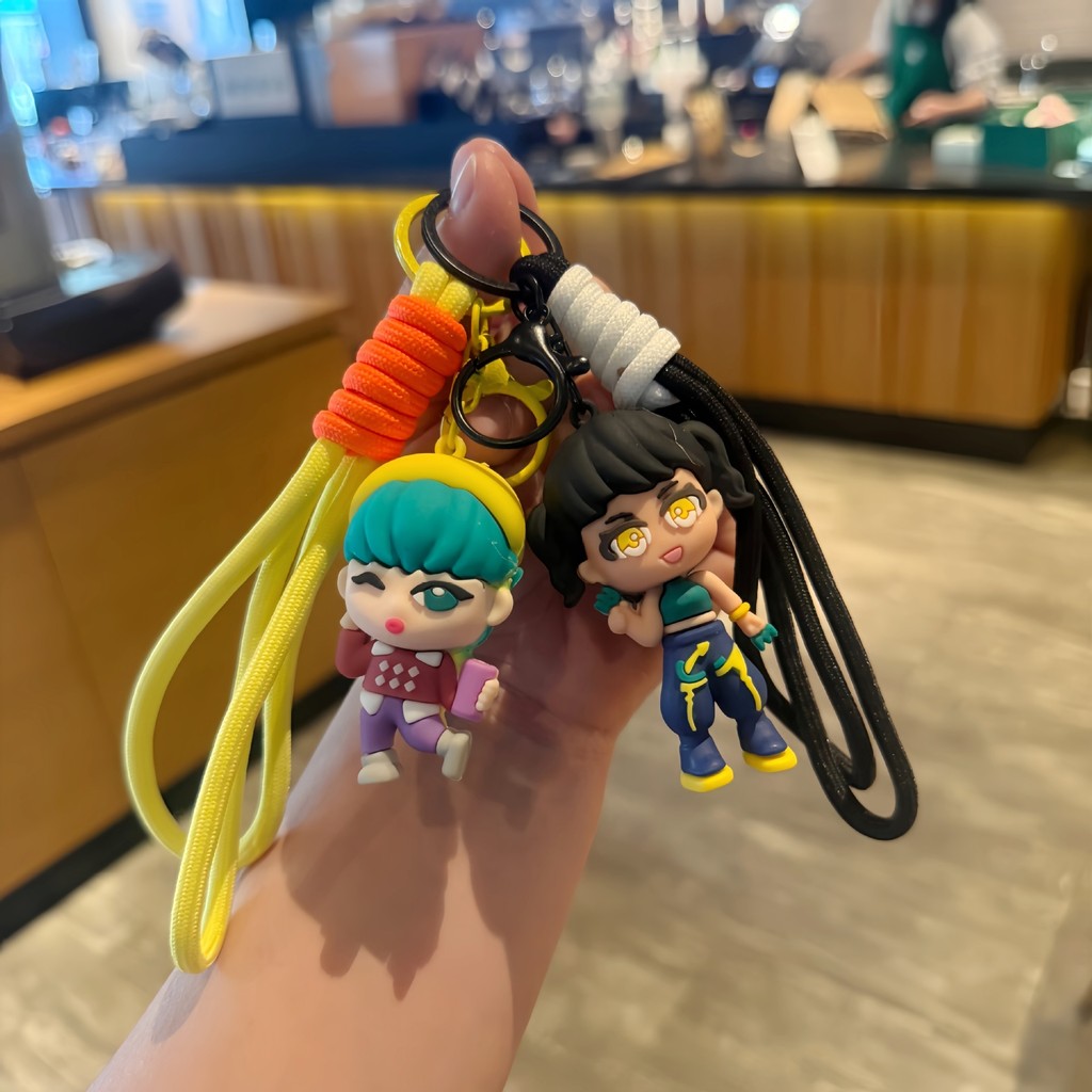 SQ3 K-Pop: Demon Hunters HUNTRX Rumi Mira Zoey Túi Móc Khóa Silicon Dễ Thương Charm QS3