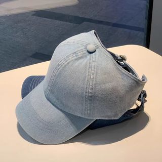 Mũ Bóng Chày Nữ Denim, Phù Hợp Ngoài Trời và Che Nắng