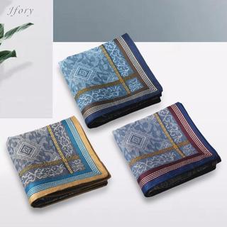 3x Khăn tay nam Cotton Hankies Jacquard Hanky Pocket Square cho đám cưới