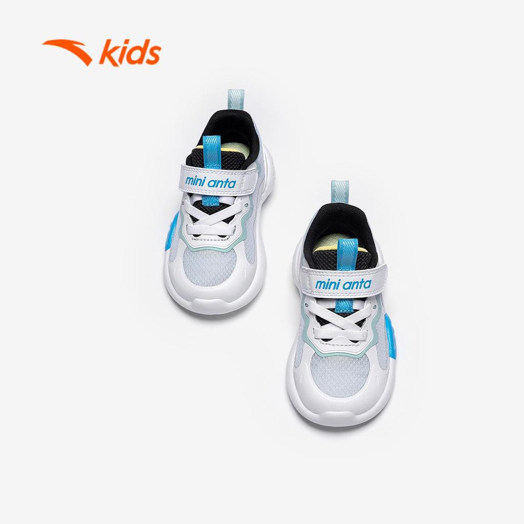 ANTA Kids Butterfly Wing 6 Giày Tập Đi Bé Trai Khóa Dán Thoáng Khí, Dễ Mang, Đàn Hồi, Nhẹ Êm 3326B0006