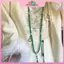 MYPANDA Choker đá tự nhiên pha lê xanh - Phù hợp cho người yêu thiền và Phật giáo