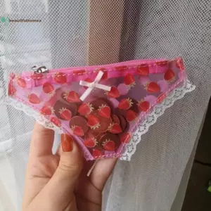 BeautifulHomeA Dễ Thương Ren Ví Đựng Tiền Xu PVC Hình Quần Lót Mini Túi Bảo Quản Có Dây Kéo Dâu Túi Trang Điểm Tiệc Tuyệt Vời Quà Tặng Sinh Nhật VN