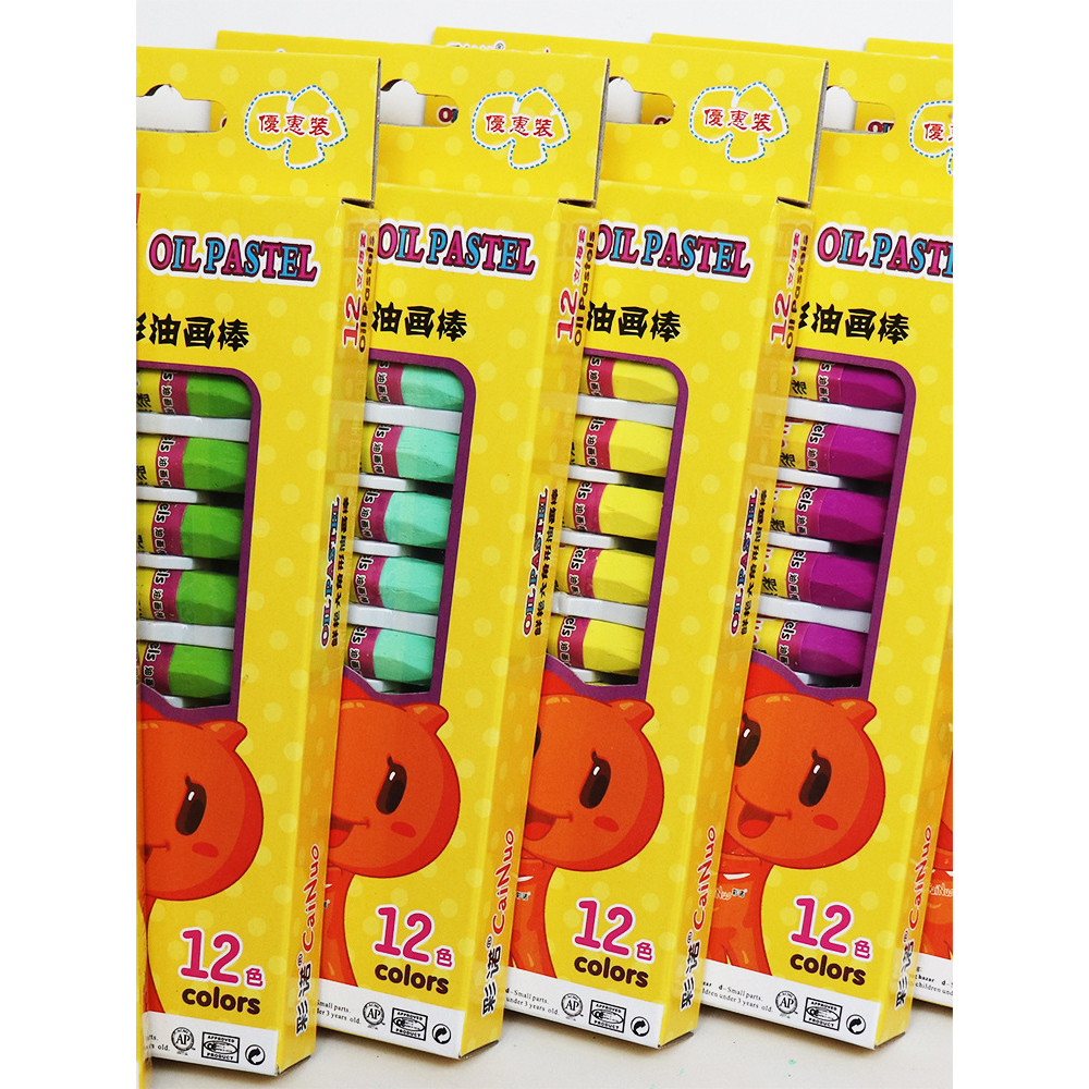 Đơn Sắc Dầu Pastel Hình Lục Giác Trẻ Em Tranh Crayon Tranh Nghệ Thuật 12 Chiếc / 2026.4.3
