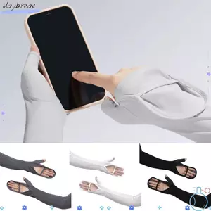 Găng tay chống nắng mùa hè DAYBREAK, tay áo bằng lụa băng chống tia cực tím thoáng khí, làm mát UPF50 + chống nắng lái xe câu cá đi xe đạp nam nữ chạy bộ bóng rổ