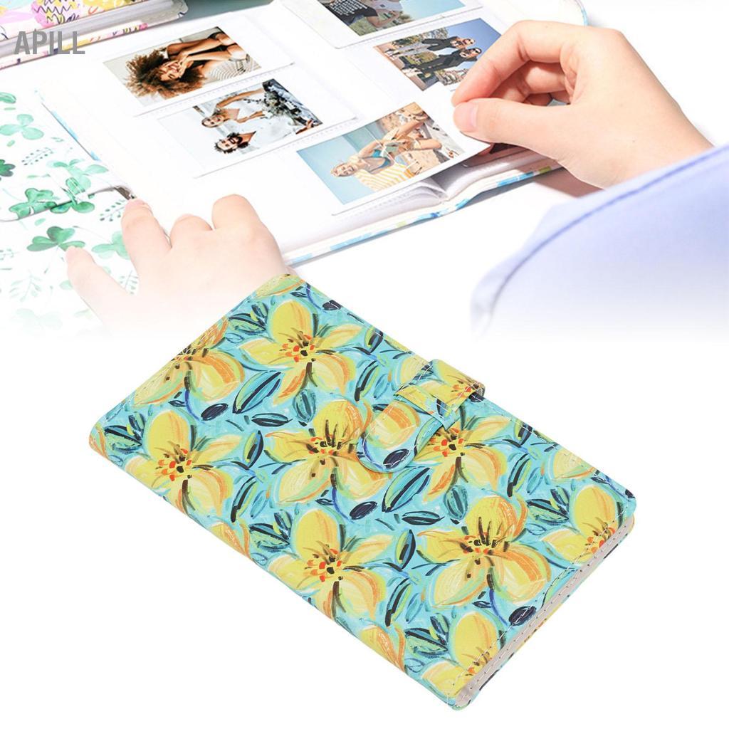 Apill 96 Pockets 3in Album ảnh Hộp lưu trữ ảnh tức thì đa chức năng mini cho 11 9 7s 25 70 90 (Bơ)