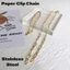 Dây chuyền và vòng tay thép không gỉ đơn giản, thanh lịch - CHANGhezai