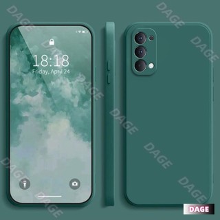 Ốp lưng cho OPPO Reno 4 4G, màu trơn OPPO Reno4 Vỏ bảo vệ silicon chống rơi màu trơn đơn giản
