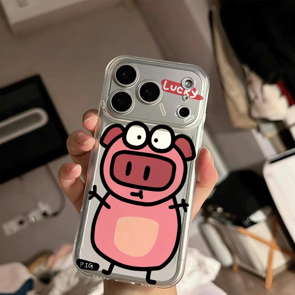 Lucky Powder Pig cho 16 trường hợp iPhone 17Air Space Case 14/13/11Pro