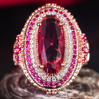 Nhẫn Ruby kim cương phong cách châu Âu và Mỹ mới nhất