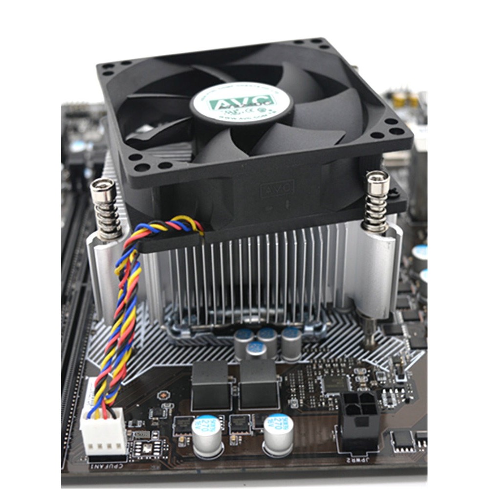 Bộ tản nhiệt CPU im lặng lõi đồng AVC thế hệ thứ 12 i3 i5 I7 E5 1366 x58 x99 2011cpu Quạt