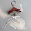 FAVORITEGOODS Bảng hiển thị tấm màu, Kẹp thép không gỉ Acrylic Kệ trưng bày móng tay, Màn hình móng tay Móc treo bằng gỗ Mini Tổ chức tấm màu