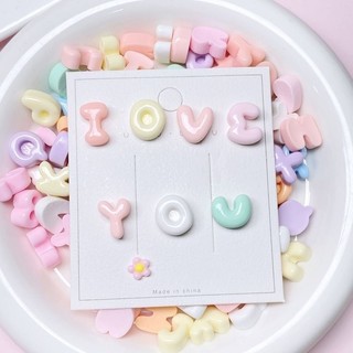 Sticker chữ cái resin 3D, phụ kiện trang trí DIY, dán laptop, mũ bảo hiểm, ly nước, thẻ học tập cho trẻ em