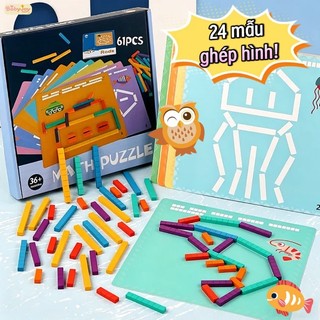 【BabyJoy】Đồ chơi xếp hình toán học giáo dục giúp bé rèn luyện tư duy logic,cải thiện kỹ năng toán học và trí tưởng tượng