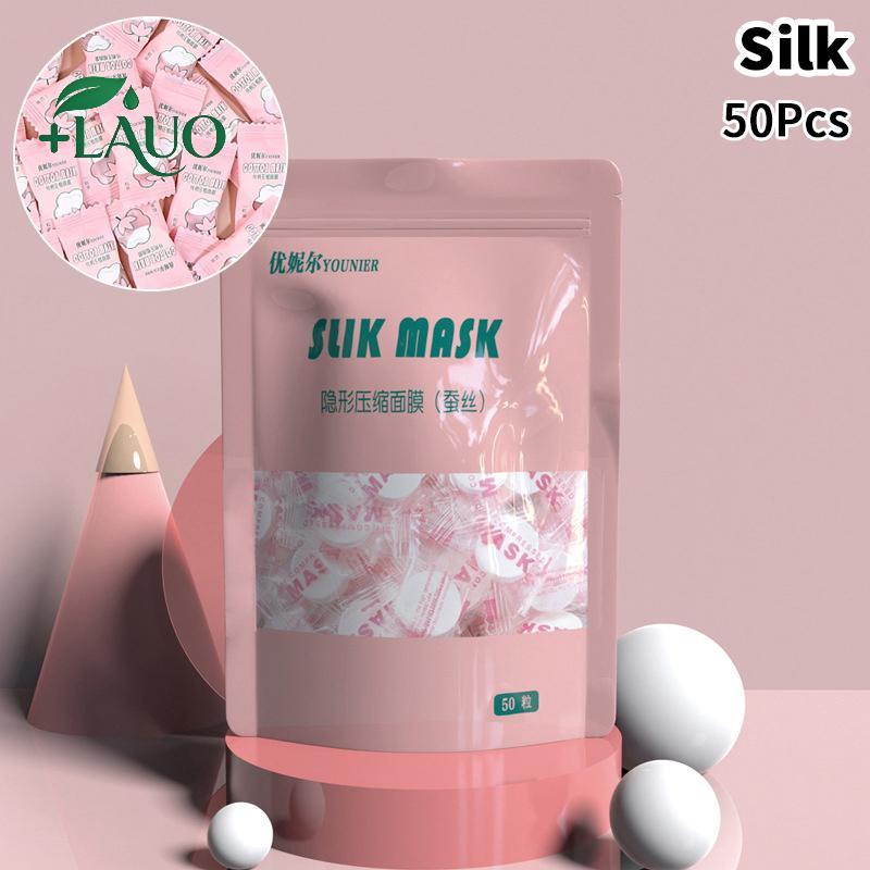 Springevenstar Candy Mặt nạ nén dùng một lần 20 / 50 / 100 Chiếc Mặt nạ Khăn mặt Khăn giấy bọc tiền xu Giấy chăm sóc da Lụa / Cotton Springevenstar