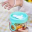 TRTR Hộp đựng yến mạch qua đêm Hộp đựng bột yến mạch di động có nắp và thìa 600ml Hộp đựng đồ ăn có thể tái sử dụng VN
