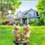 Nghệ Thuật Sân Vườn Ngoài Trời Acrylic Đất Chèn Đồ Trang Trí Ngoài Trời Chậu Cây Trang Trí Cổ Tích Thu Nhỏ Vườn Cổ Tích gelhvn