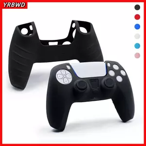 YRBWD cho da điều khiển PS5, Tay cầm chơi Game mềm chống trượt, Vỏ công thái học siêu mỏng bằng silicon đầy màu sắc cho phụ kiện trò chơi cảm giác kép PlayStation 5