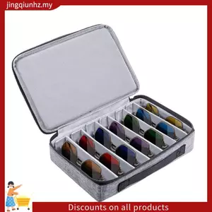 Hộp đựng kính râm du lịch có khe cắm có thể điều chỉnh, Hộp đựng kính mắt nhiều cặp, Di động dành cho nam nữ