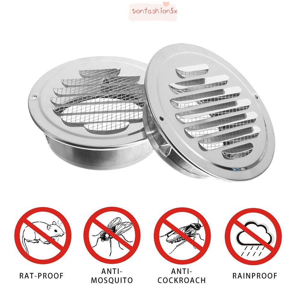 ITRUMPET Lỗ thông hơi treo tường bên ngoài Kích thước khác nhau Vỏ lỗ thông hơi bằng thép không gỉ tròn