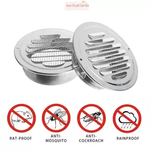 ITRUMPET Lỗ thông hơi treo tường bên ngoài Kích thước khác nhau Vỏ lỗ thông hơi bằng thép không gỉ tròn