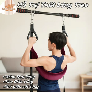 đai kéo cột sống thắt lưng giảm đau lưng giãn lưng thoát vị đệm ngồi lâu thư giãn cơ