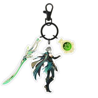 Genshin Gantungan kunci acrylic Vision Pedang Top quality Keychain - 3K Hutao