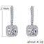 Bông tai Zircon dát siêu nhỏ sang trọng nhẹ Bông tai phong cách phù hợp Bông tai cấp 26.4.17