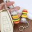 1 / 2 Cái Sáng Tạo Giải Nén Hamburger Khoai Tây Chiên Bàn Phím Móc Chìa Khóa Fidget Clicker Keycap Móc Khóa Đồ Chơi Di Động Quà Tặng Giảm Căng Thẳng