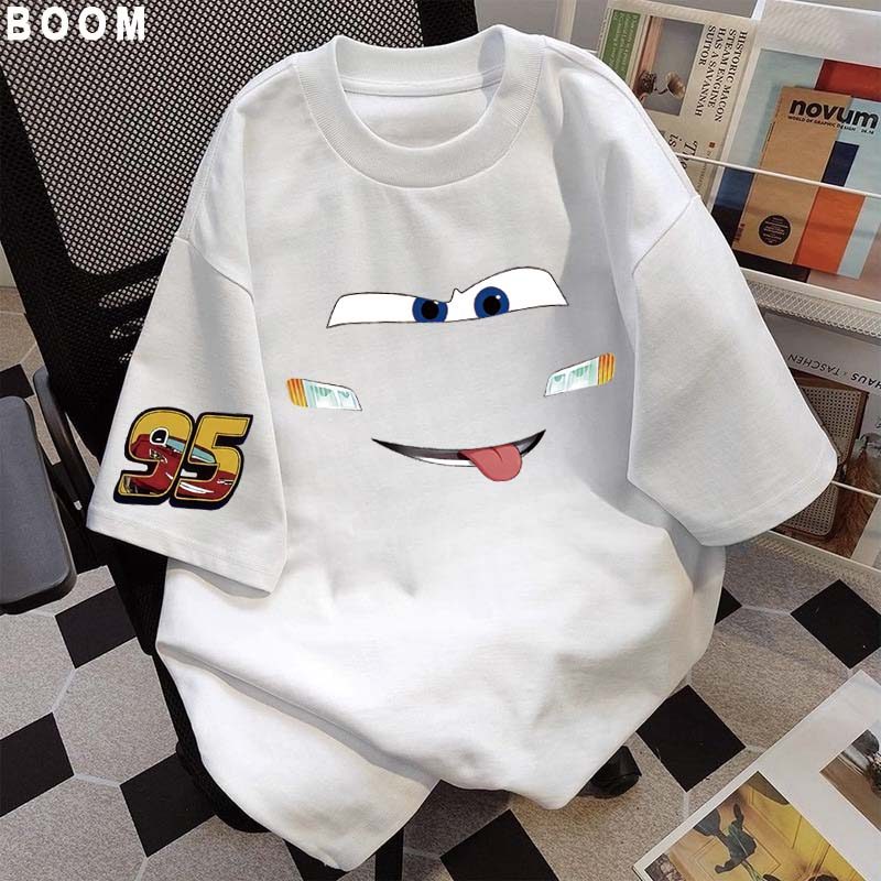 BOOM Áo thun nữ kiểu hàn quốc form rộng tay lỡ cổ tròn cotton mát - hè hot trend in cách dễ thương áo phông form vừa #09