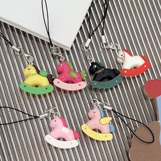 NICE Vui Vẻ Nhiều Màu Sắc Ngựa Dây Đeo Điện Thoại Móc Khóa Túi Quyến Rũ Cho Nữ Túi Xách Phụ Kiện