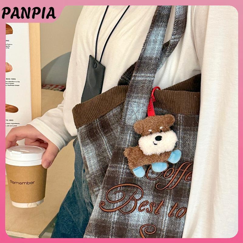 PNPIA- Sáng Tạo Dễ Thương Sang Trọng Chó Con Búp Bê Mặt Dây Chuyền Móc Khóa Mềm Nhồi Bông Đồ Chơi Búp Bê Quyến Rũ Ba Lô Trang Trí Phụ Kiện Quà Tặng