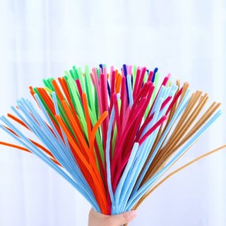 (BÁN CHẠY) Kẽm Nhung Loại 1 Bó 100 Sợi Giá Rẻ Hàng Chuẩn 7-8mm Tùy Màu Dùng Làm Hoa Các Đồ - SUNND
