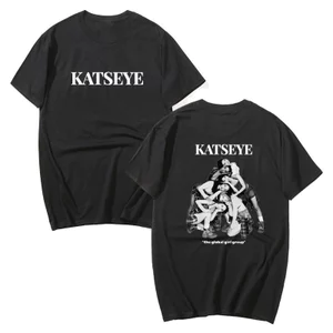 Áo thun thời trang retro Katseye, chất liệu cotton, size lớn, phù hợp nam nữ - Quà tặng hoàn hảo dành cho fan K-pop