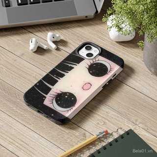 Ốp Điện Thoại Thích Hợp Cho iPhone Big Eyes Girls Thích Hợp Cho iPhone17 / 16promax Vỏ Điện Thoại iPhone15 / 14 / 13 Chống Sốc 11 / 12 Hai Trong Một x / xr Phim 7 / 8 Vỏ Bảo Vệ ARMB