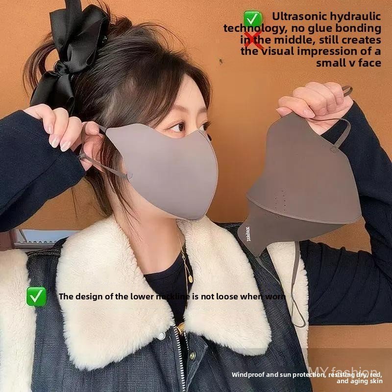 Mặt nạ chống lạnh xương cá ấm áp cho thu đông - Bảo vệ mắt khỏi gió, phù hợp cả nam và nữ