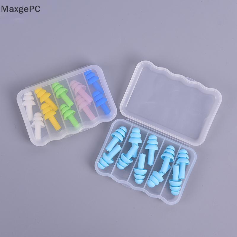 Nút Bịt Tai Chống Ồn Cách Âm Khi Ngủ Silicon Mềm Mại 3 Lớp Loại Bỏ 90% Tiếng Ồn Bảo Vệ Tai Cao Cấp [Có Hộp]