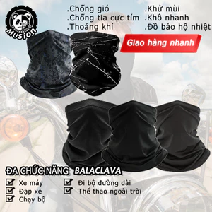 Mặt nạ nửa mặt co giãn Musion Ice Silk từ chất liệu tơ mát lạnh và thoáng khí, phù hợp cho hoạt động thể thao ngoài trời như cưỡi ngựa