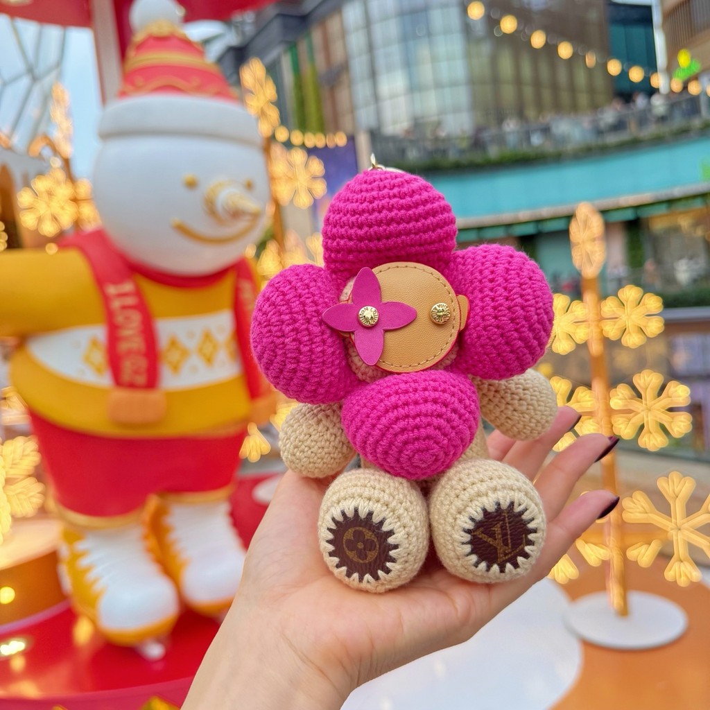 Búp bê len bán chạy cổ điển Búp bê đan thời trang Mặt dây chuyền búp bê hợp thời trang Độc đáo